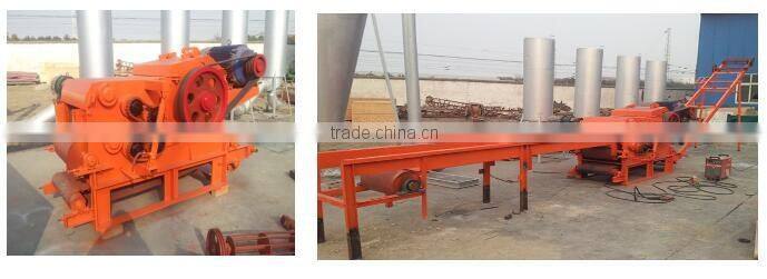 Drum chipper machine to make wood chips