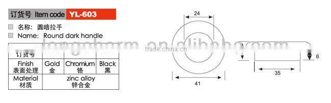 round drawer knob or cabinet door handle from china supplier