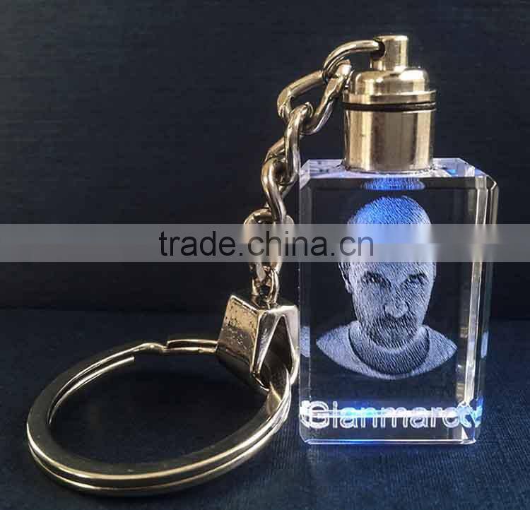 promotional engraved crystal smart car keychain