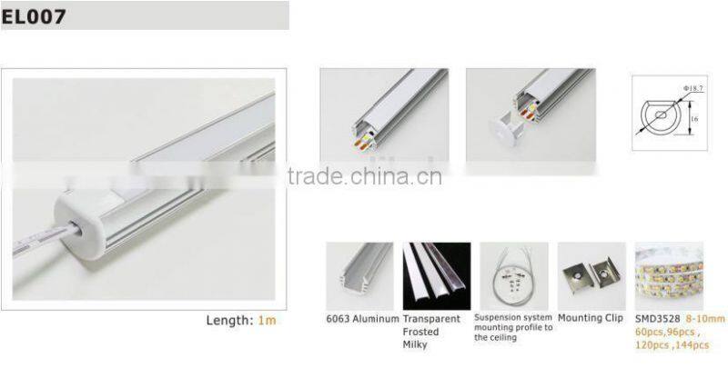 customized dimension and spec LED Aluminum profile for LED strips aluminum profile