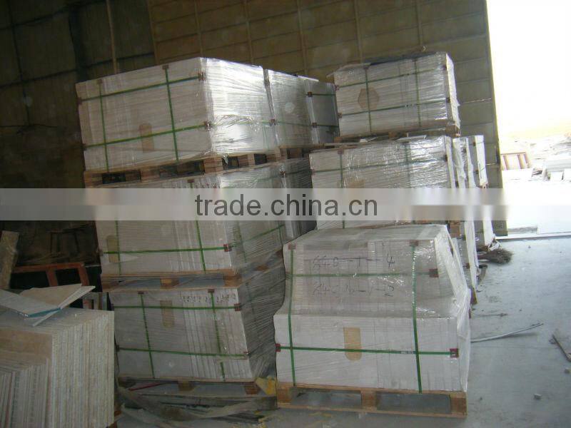 Dark emperador and ceramic composite tiles