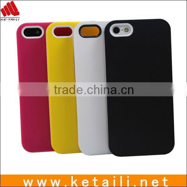 Double color design for iphone 5 cover