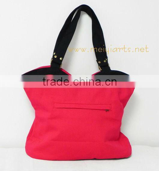 2015 new mei yi brand canvas beach bags fashion handbag