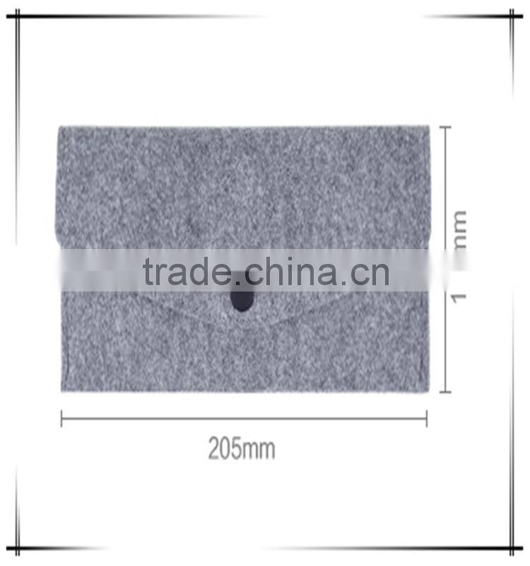 New Design High Quality Custom Button Felt Mobile Phone Pouch