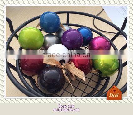 Powder coated colorful metal soap dish