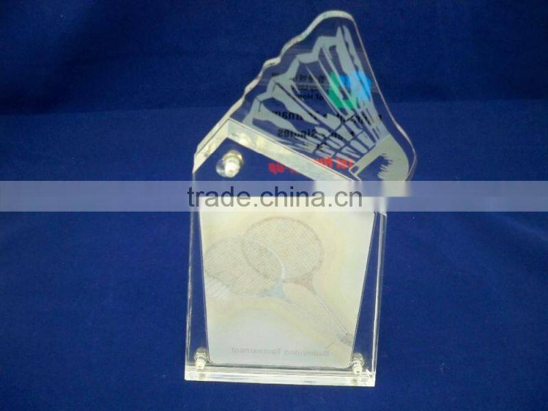 PMMA Badminton Trophy For Wholesale