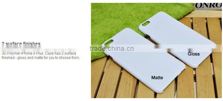 Polymer mobile phone case, plastic mobile case for iphone 6 plus, blank polymer phoen case, 3d polymer mobile cover