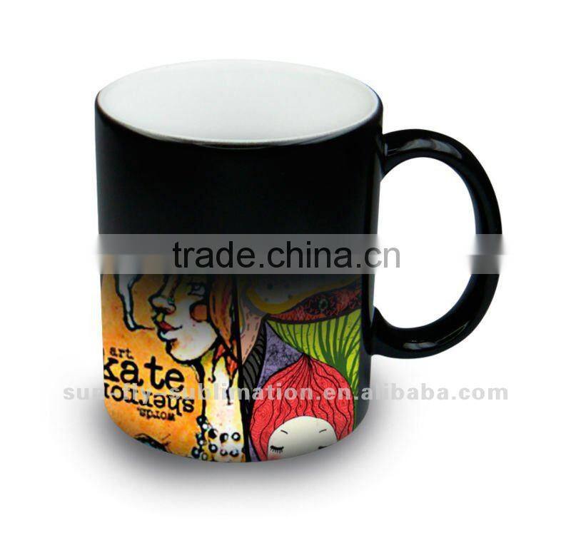 Sublimation Ceramic Color Changing Mug (Matte Finish) Boxed 11oz (SFS-MG06)
