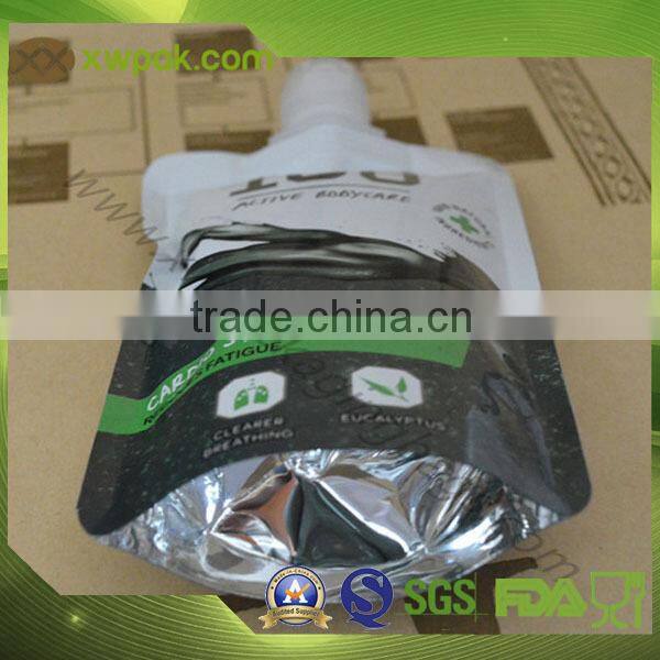 resealable stand up pouch with spout