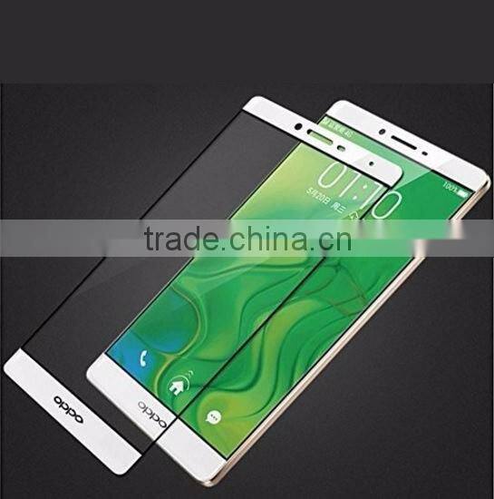 Full Coverage LCD Screen Protector Film Tempered Glass for Oppo R7 Plus R7S R9