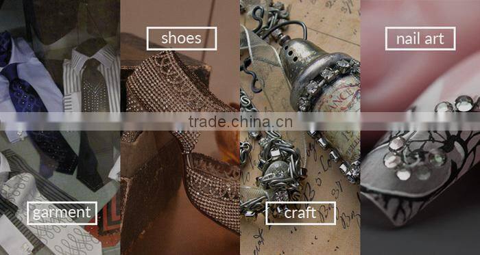 In Stock Items Round Shape Flat Back Acrylic Rhinestones for Nail Art
