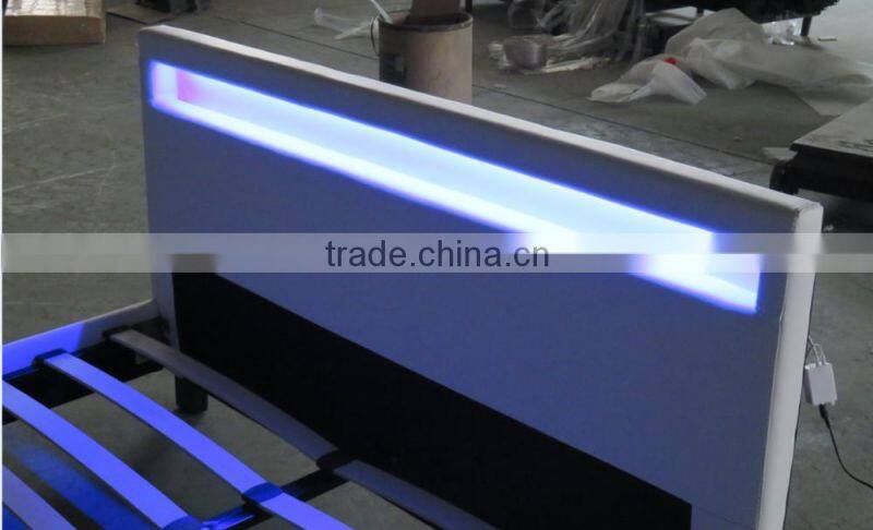 Modern pu leather bed double leather bed new design