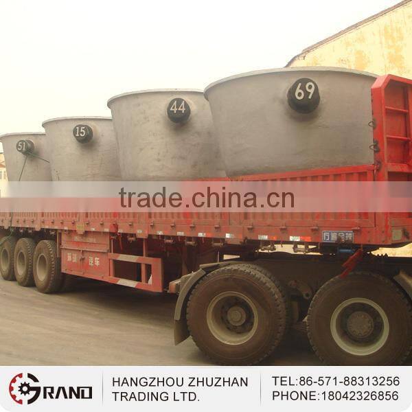 Precision steel foundry melting pot