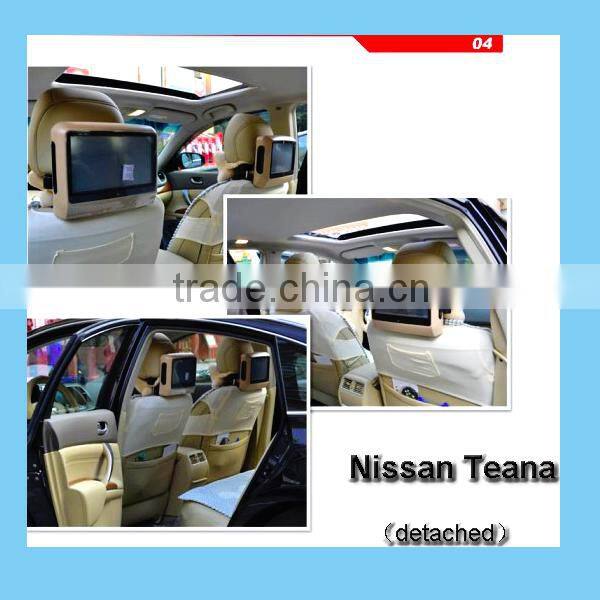 9 inch headrest car dvd player with 32 bit wireless games IR radio tuner and zipper cover,9 inch car dvd player,headrest car dvd