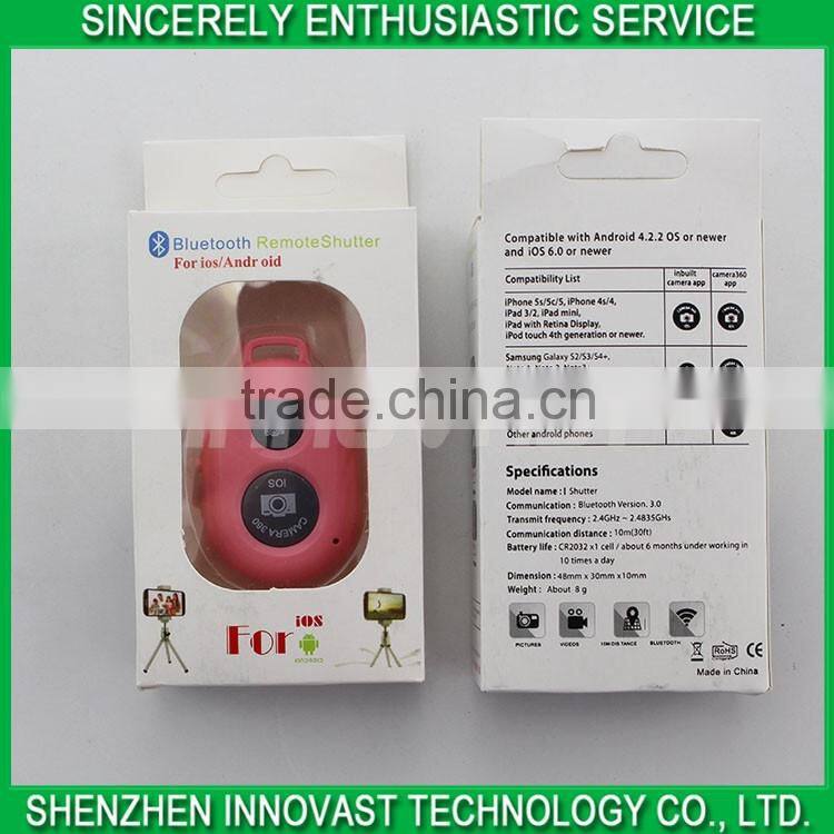 Wireless bluetooth control camera remote shutter for smartphone