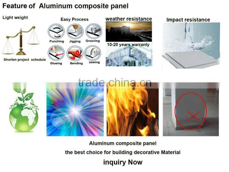 3D Bathroom Waterproof Wall Cladding ACP sheet aluminum composite panel