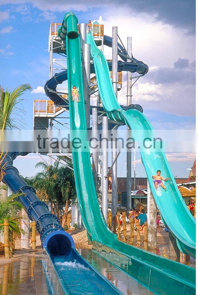 Most exciting Water park motorized linear slide