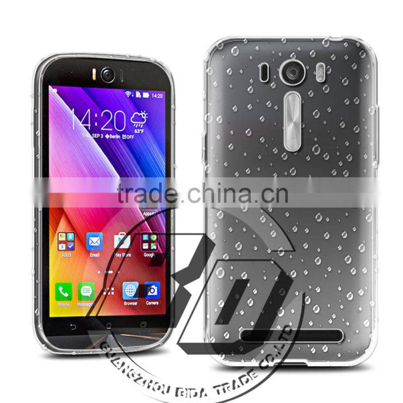 Wholesale Popular Transparent Raindrops Pattern Plastic Hard Case For ASUS Zenfone Selfie fast delivery