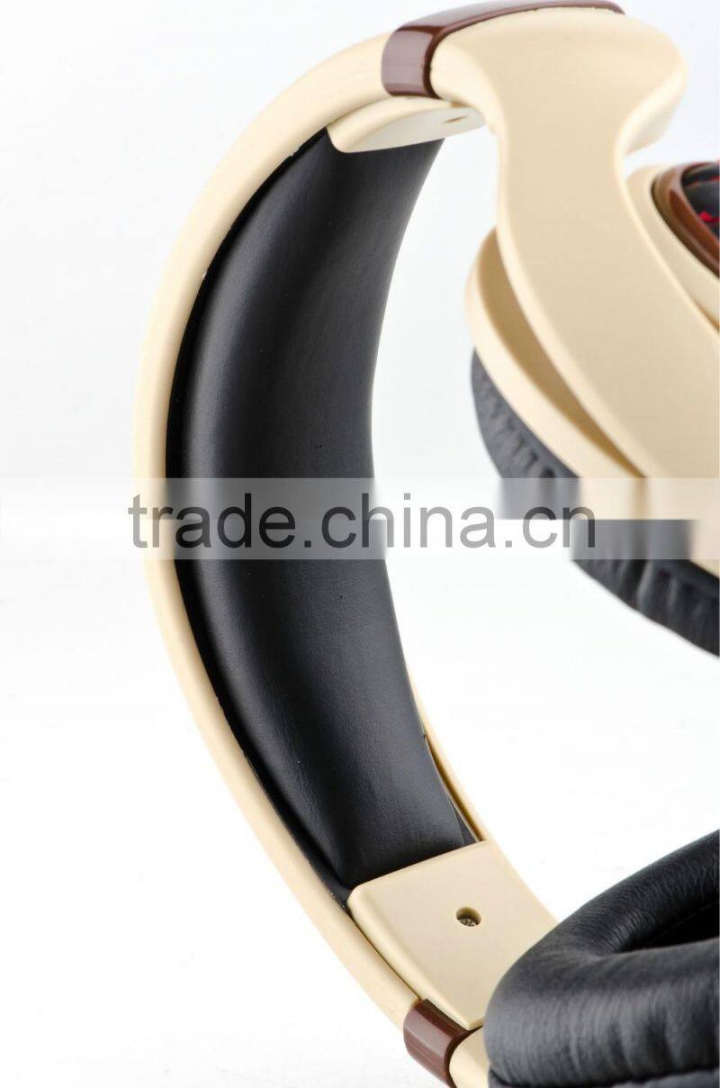 Noise cancelling wired stereo headphone 3.5mm audio jack headband type headphone