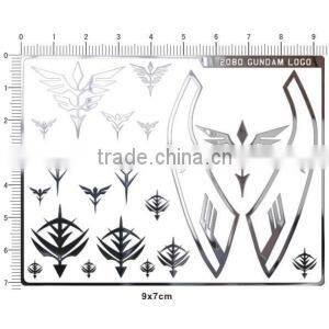custom self adhesive aluminum foil metal sticker