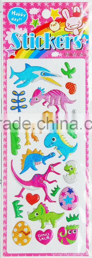 Cheap custom glitter sticker,foam sticker maker
