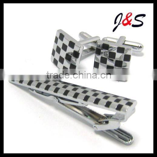 cufflinks and tie clip set engraved