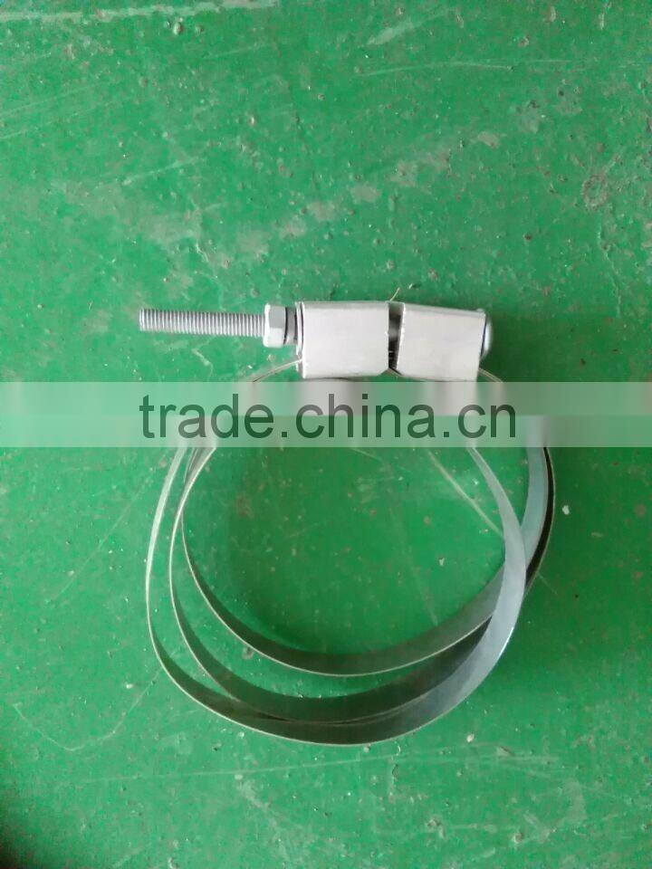Stainless steel strap / ADSS / OPGW pole cable clamp