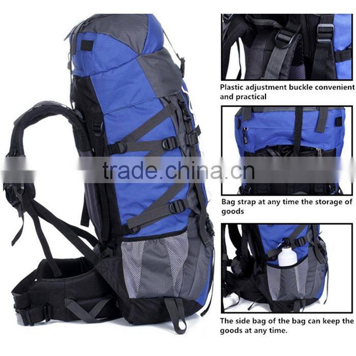 orange mountain backpack with custom design
