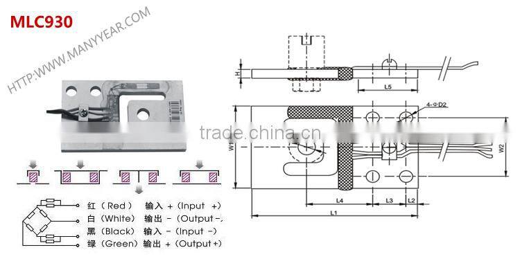 small platform scale load cell