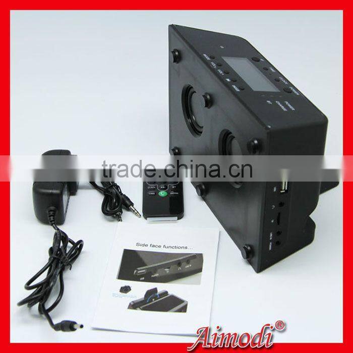 new arrival alarm clock wireless speaker bluetooth with FM radio led screen