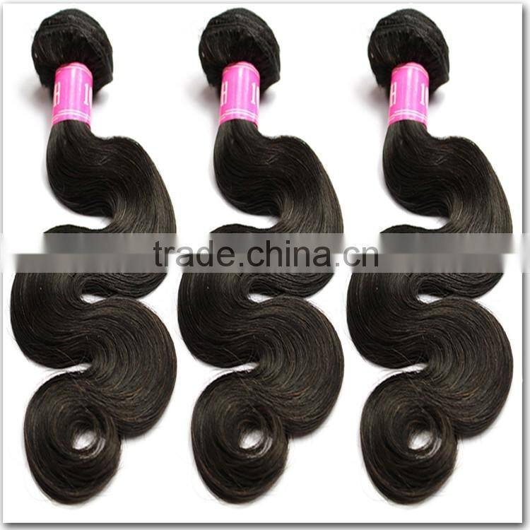 2016 Hot sale 100 Human Hair, Cheap Unprocessed Brazilian Hair Weave, Body Wave Virgin Human Hair Extension Weave