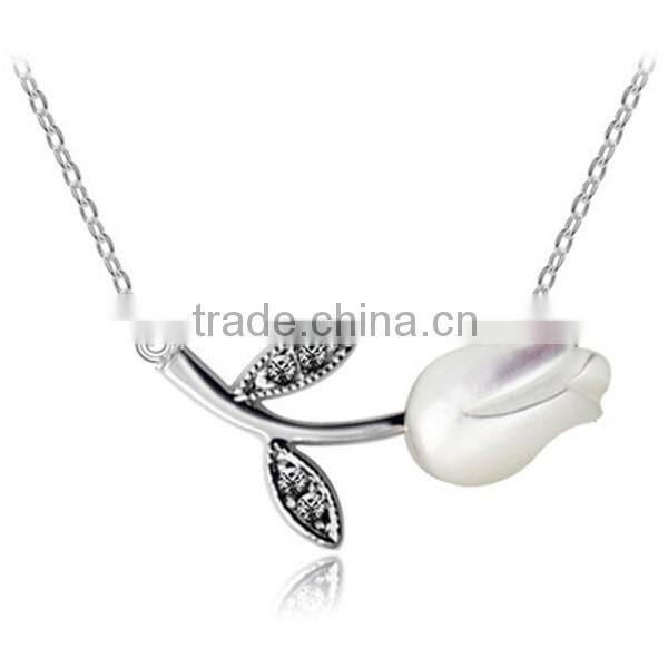 New Fashion Design Flowers Pendant Necklace Jewelry Chain