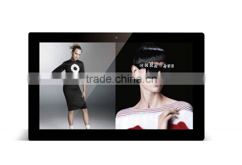 21.5 inch monitor advertising display android wifi interactive touch screen kiosk wall mounted lcd display for dj cd player