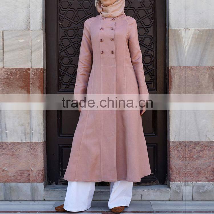 Flattering fit modern style classic chic style fashion elegant muslim long dress