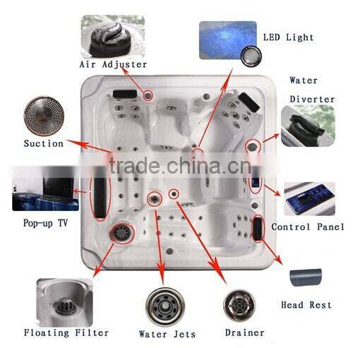 Factory bathtub price with luxury loungers