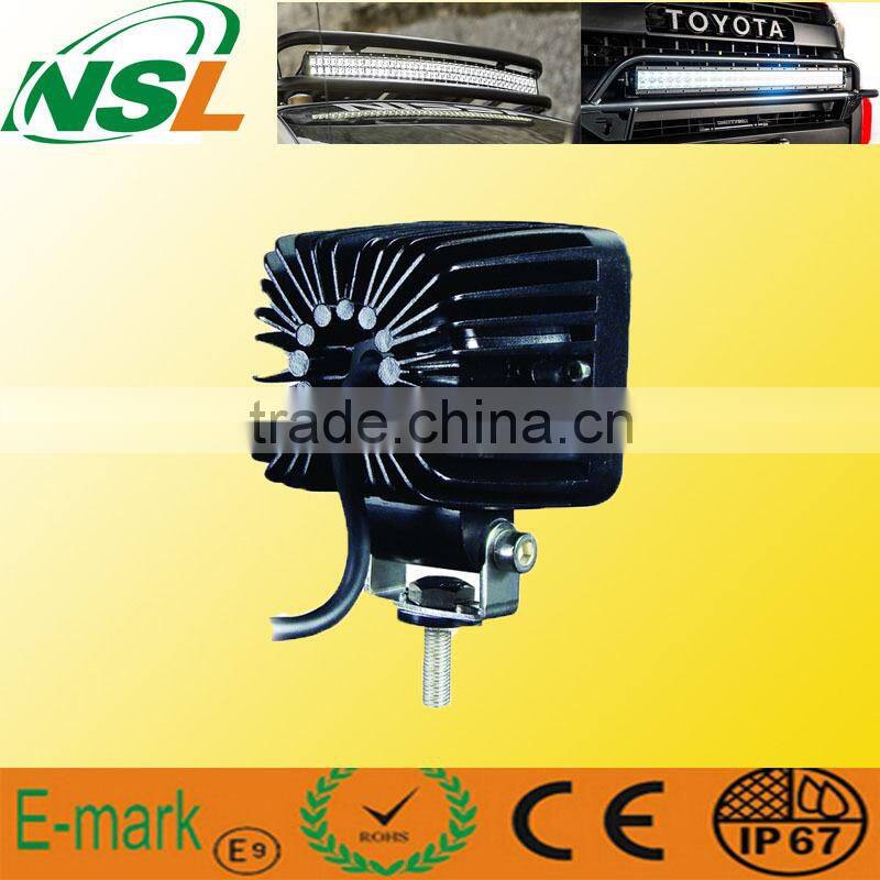 10~30V 10W Cree LED Work Light Square Spot/Flood Beam LED light Motorcycle lamps