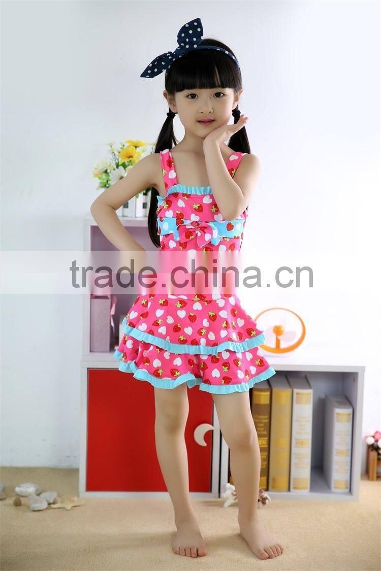 professional factory wholesale one-piece Polyester Swimsuit For Kids Girls Swimwear