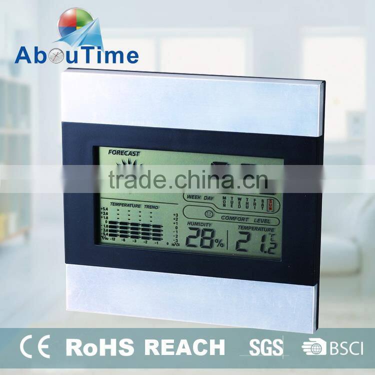 Light alarm clock with weather station color display