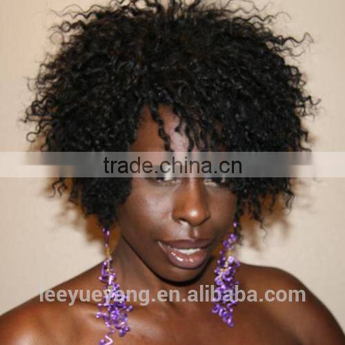 Short black kinky curly wig for black women cheap