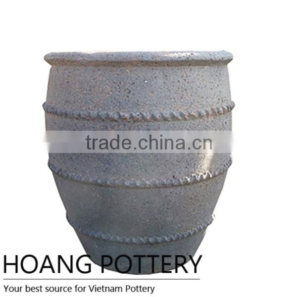Wholesale Large Round Oldstone Pot outdoor