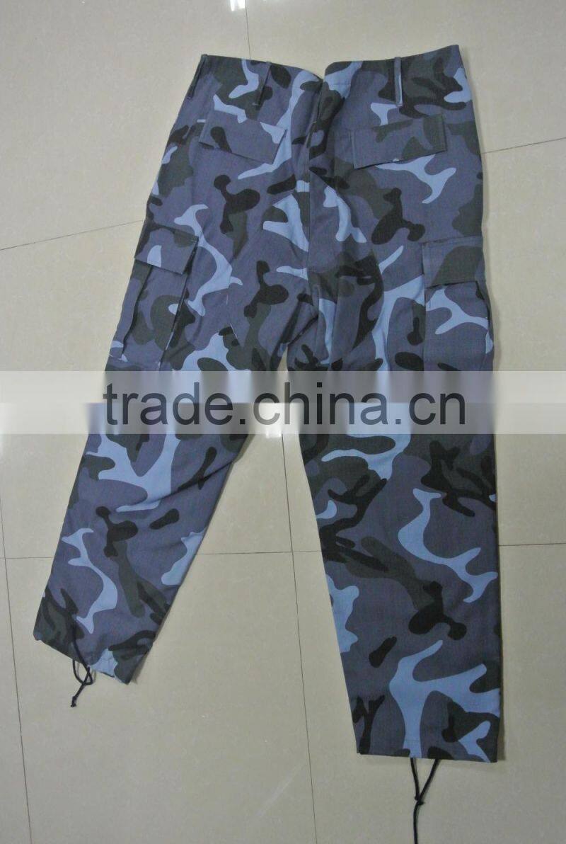 OEM 100% cotton plain marine camouflage Germany battle dress uniform