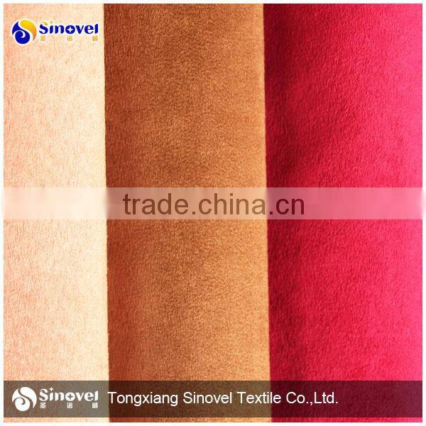 weft faux suede leather fabric