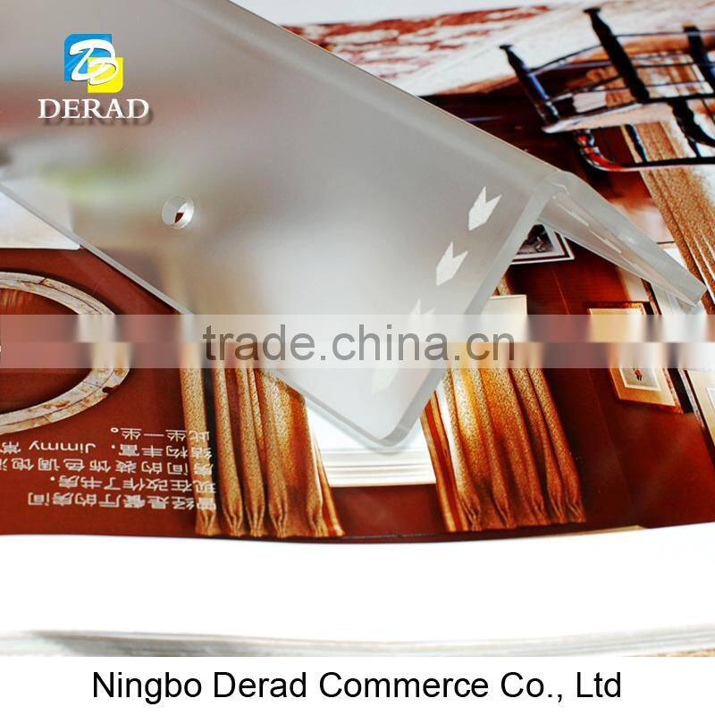 Dull Polished Acrylic Corner Guards, Frosted Clear Plastic Corner Guards