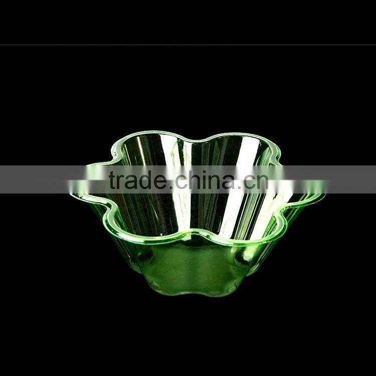 Plastic PET Clear Snow Cone Shave Ice Flower Cup