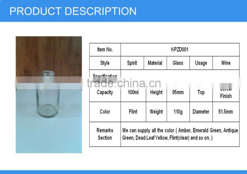 mini glass wine bottles