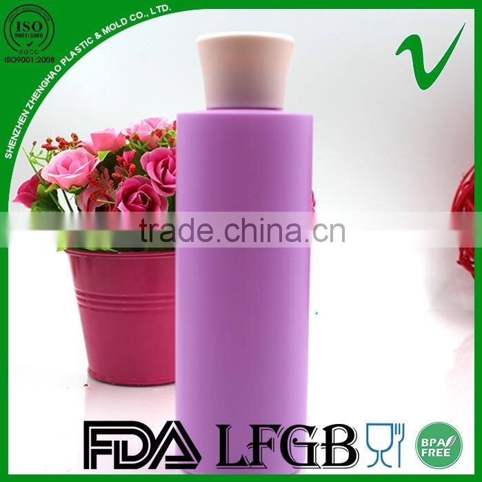 8oz HDPE empty hot round plastic lotion bottle with PP screw cap