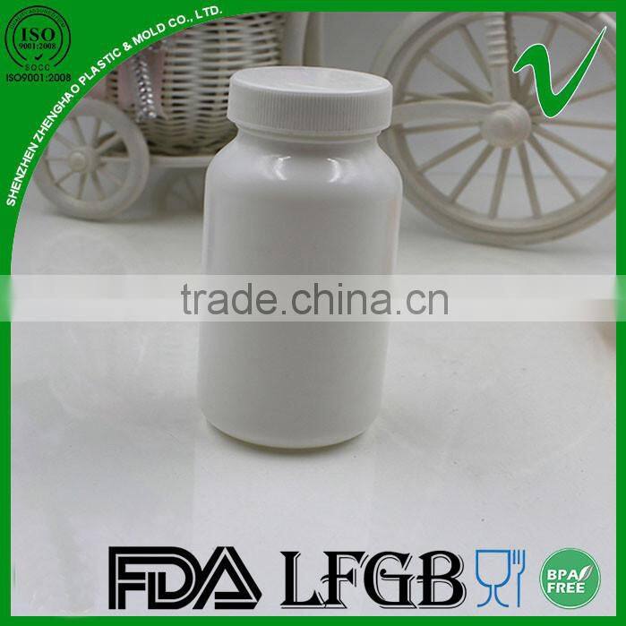 High quality cylinder empty 100ml plastic capsules bottle with screw cap