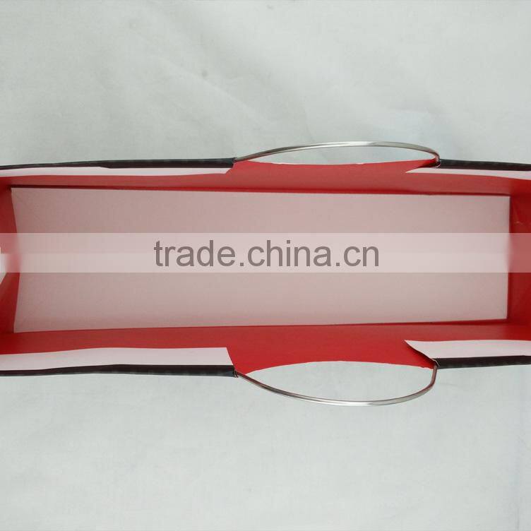 High End Cheap Film Hook Wine Paper Handbag cardboard Bag