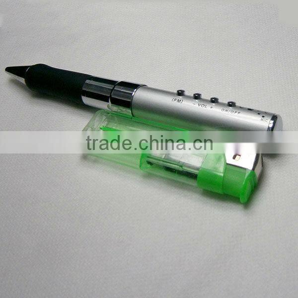 Long distance usb flash drive digital voice recorder pen up to 20M with FM radio