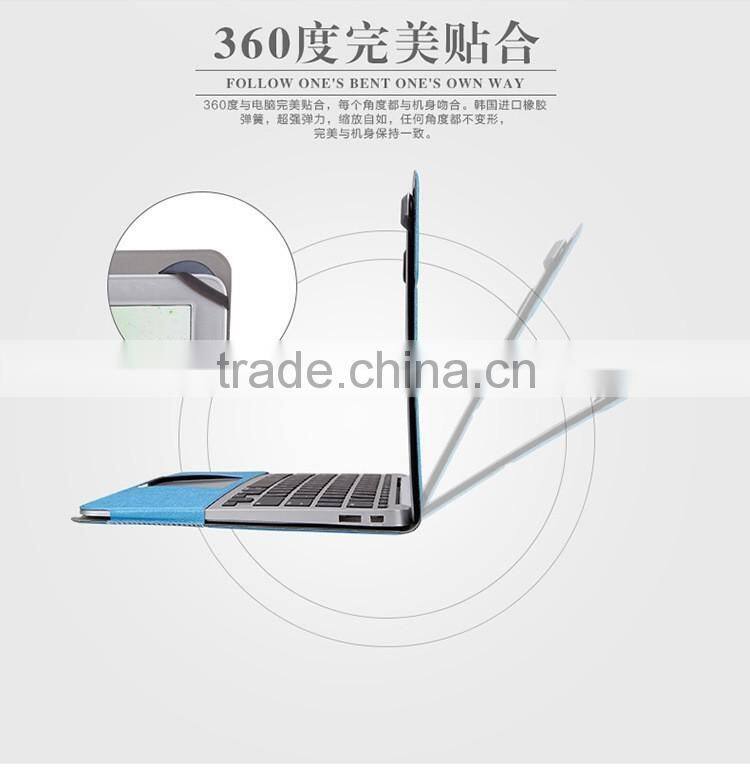 PU Leather Stand Cover Case For MacBook Air Pro Retina 11 12 13 15 inch Sleeve Luxury Leisure Laptop Bags & Case